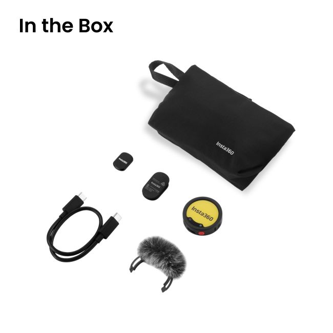 Insta360 Mic Pro Transmitter  (Arctic White)