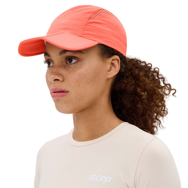 Șapcă alergare CEP Run Cap - coral