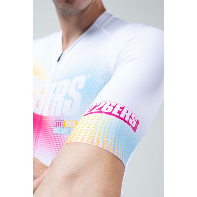 Tricou ciclism Gobik CX Pro 4.0 Hydrazero - alb multicolor