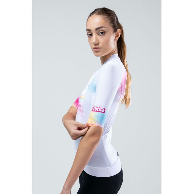 Tricou ciclism Gobik CX Pro 4.0 Hydrazero - alb multicolor