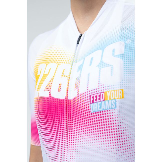 Tricou ciclism Gobik CX Pro 4.0 Hydrazero - alb multicolor