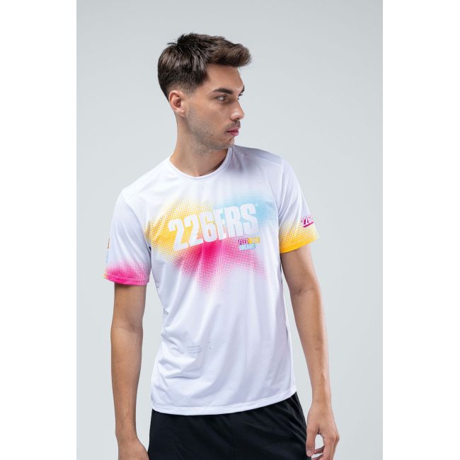 Tricou alergare Gobik Flash Hydrazero bărbați - alb multicolor