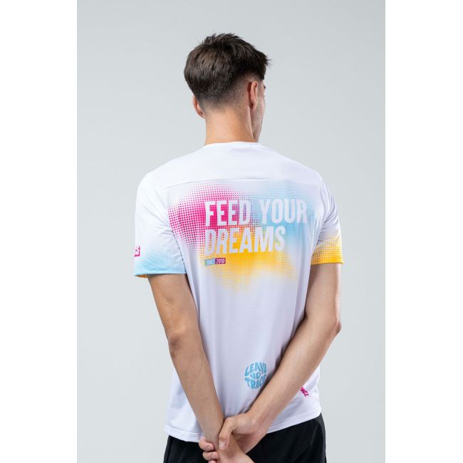 Tricou alergare Gobik Flash Hydrazero bărbați - alb multicolor