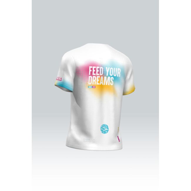 Tricou alergare Gobik Flash Hydrazero bărbați - alb multicolor