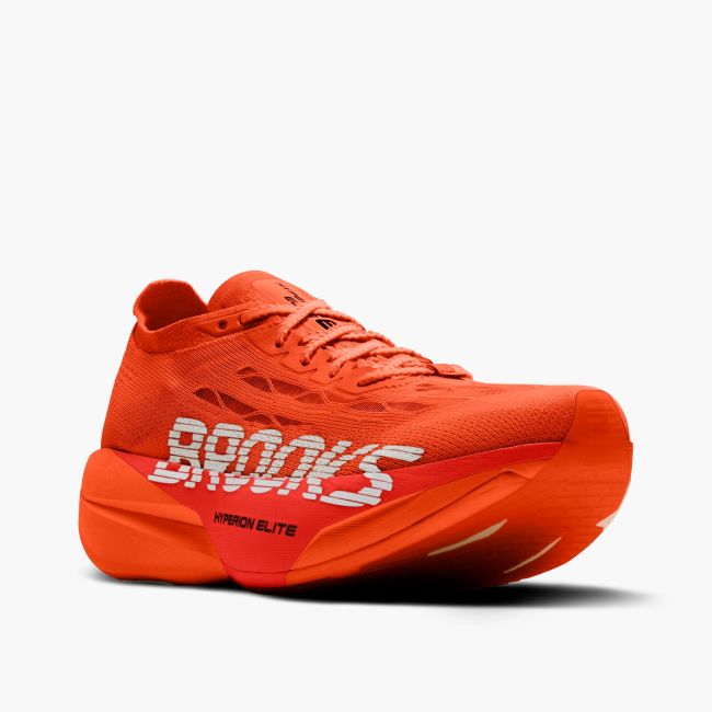 Pantofi alergare Brooks Hyperion Elite 6 - portocaliu cu roșu și alb