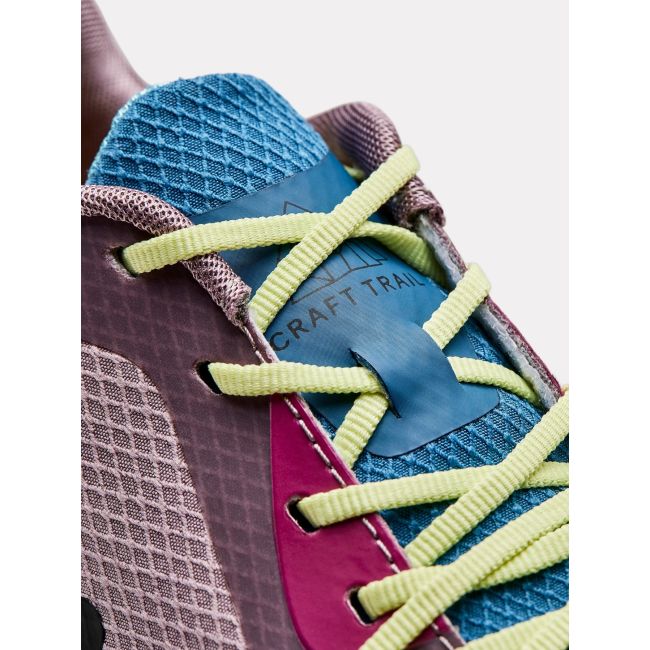 Pantofi alergare trail Craft ADV Nordic Trail damă - mov/lime (gerbera-roxo)