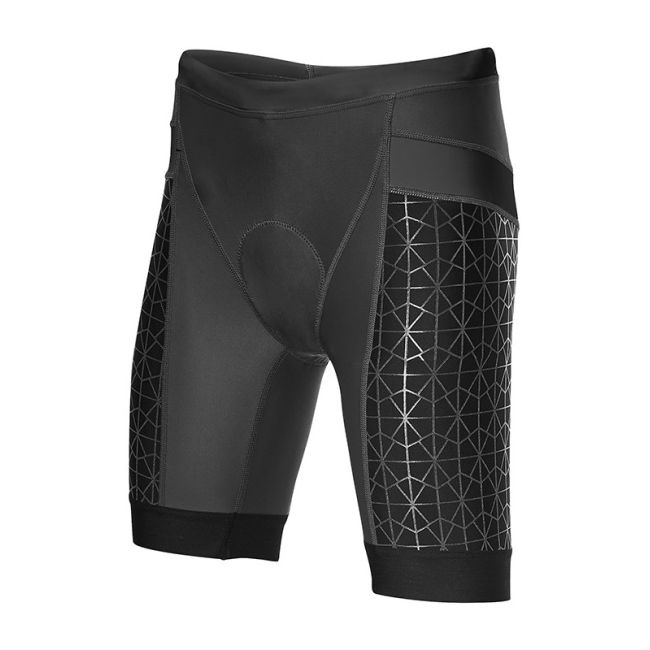 Pantaloni scurți triatlon TYR Competitor 6" damă - negru