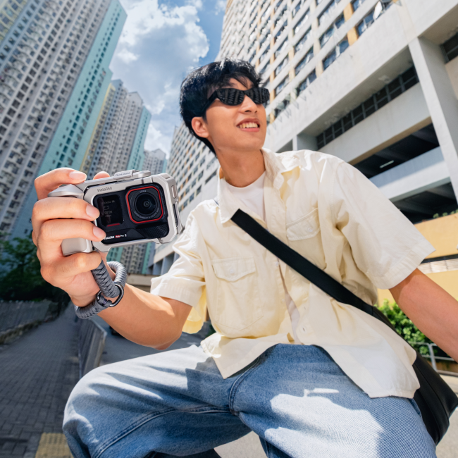 Set mâner Insta360 Ace Pro 2 / Ace Pro Xplorer Grip Kit - argintiu