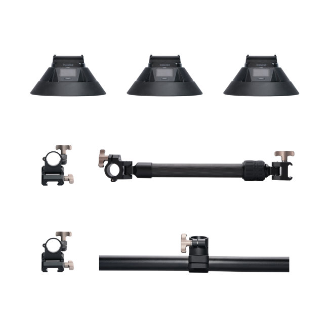 Suport auto cu ventuze electrice Insta360 Triple Electric Suction Cup Car Mount