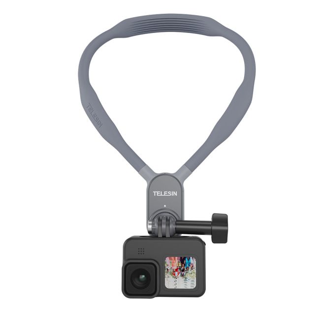 Suport magnetic de gât Telesin pentru camere de acțiune