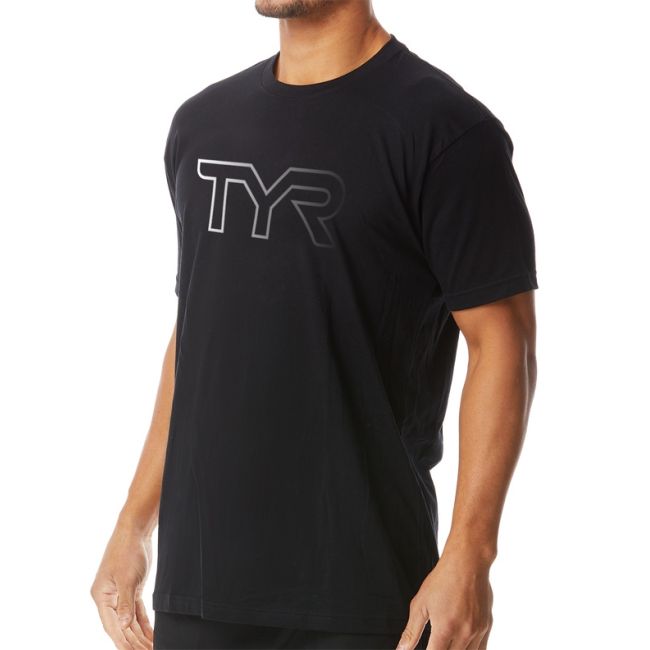 Tricou TYR Reflection Tee bărbați - negru