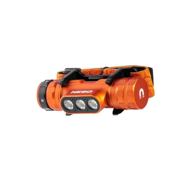Lanternă frontală Nebo Master Series HL1000, reîncărcabilă - portocaliu