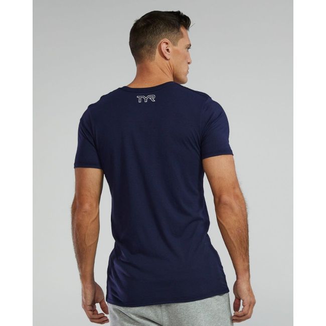 Tricou tehnic TYR Ultrasoft Lightweight - bleumarin | confortabil și durabil