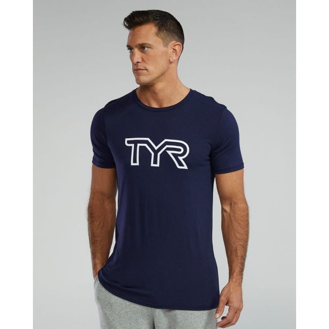 Tricou tehnic TYR Ultrasoft Lightweight - bleumarin | confortabil și durabil