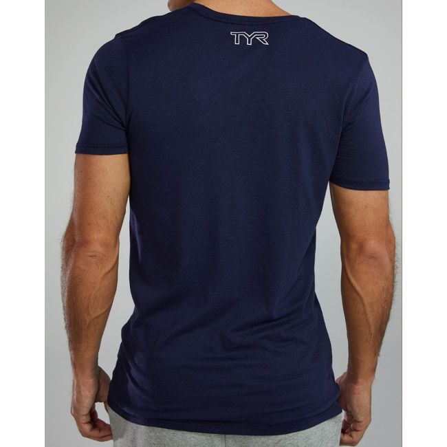 Tricou tehnic TYR Ultrasoft Lightweight - bleumarin | confortabil și durabil