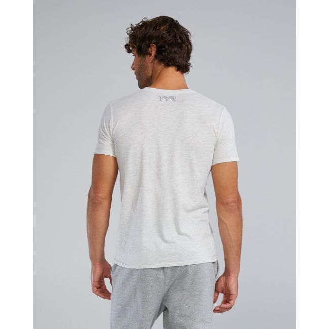 Tricou tehnic TYR Ultrasoft Lightweight - gri Ash Heather | confortabil și durabil
