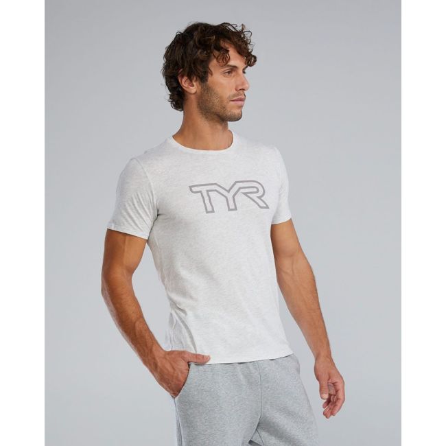 Tricou tehnic TYR Ultrasoft Lightweight - gri Ash Heather | confortabil și durabil
