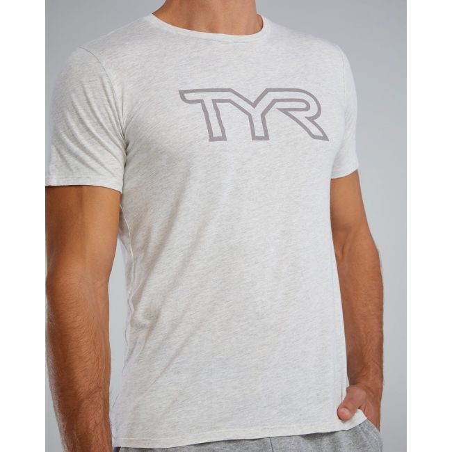 Tricou tehnic TYR Ultrasoft Lightweight - gri Ash Heather | confortabil și durabil