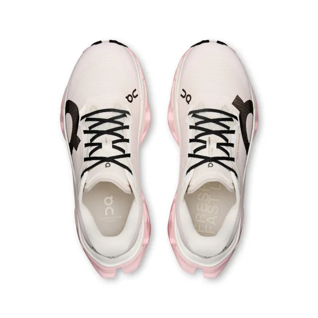 Pantofi alergare On Cloudmonster 3 Hyper W - super trainer sosea - Ivory | Peony