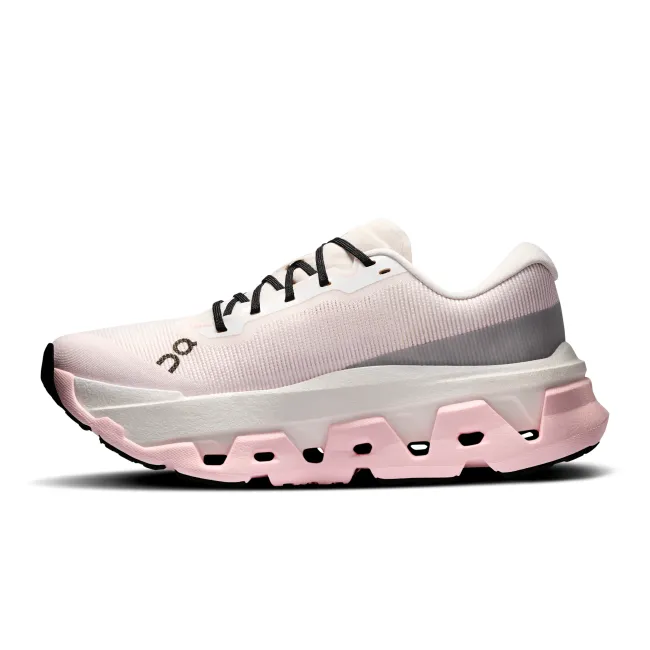Pantofi alergare On Cloudmonster 3 Hyper W - super trainer sosea - Ivory | Peony