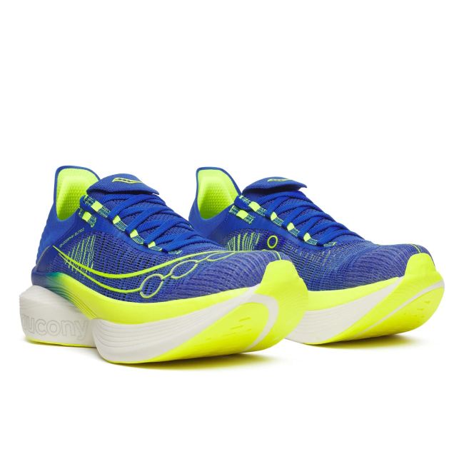 Pantofi alergare Saucony Endorphin Elite 2 - albastru/citron | placă carbon