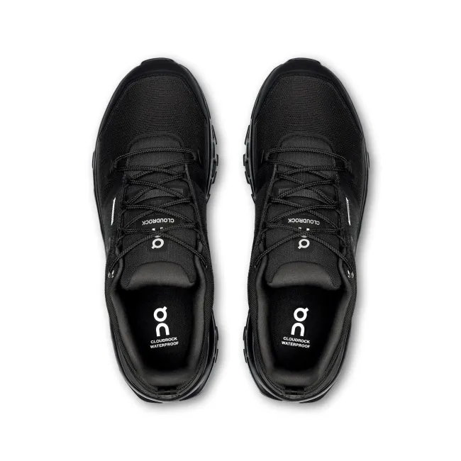 Pantofi hiking On Cloudrock Low WP - impermeabili trail - Black | Black