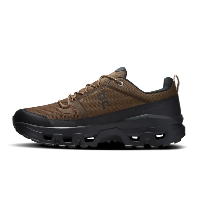 Pantofi hiking On Cloudrock Low WP - impermeabili trail - Earth | Black