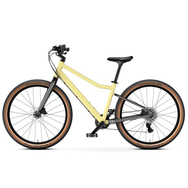 Bicicleta copii Woom 5 Explore cu roti 24" galben Mellow Yellow