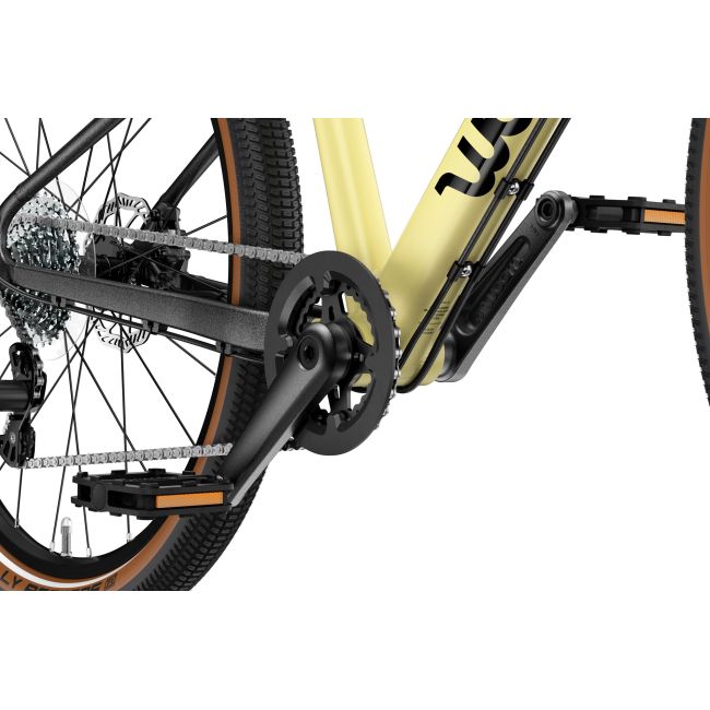 Bicicleta copii Woom 6 Explore cu roti 26" galben Mellow Yellow