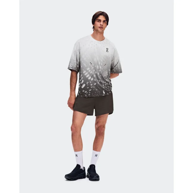 Tricou alergare On Performance Volt-T - Espresso | reciclat
