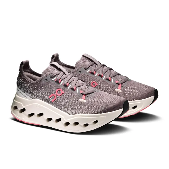 Pantofi alergare On Cloudsurfer Max W - amortizare maximă - Pebble | Oyster