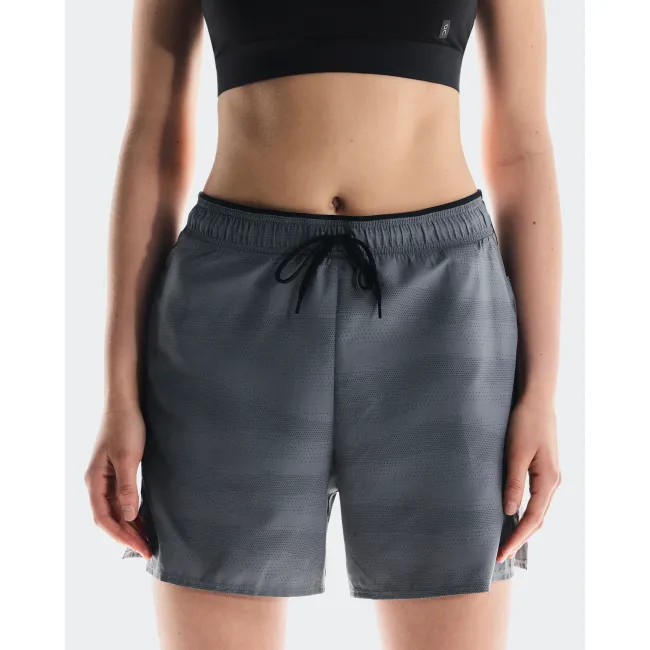 Pantaloni scurți trail On Trail Shorts W - gri Rock | cu buzunare