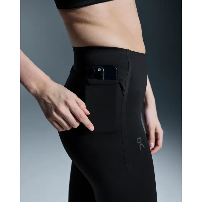 Colanți alergare On Train Tights - negru | scuba flexibil