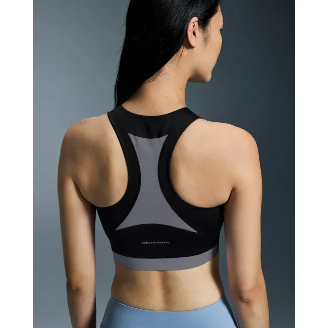 Bustieră sport On Train 2-in-1 Crop W - negru | suport HIIT