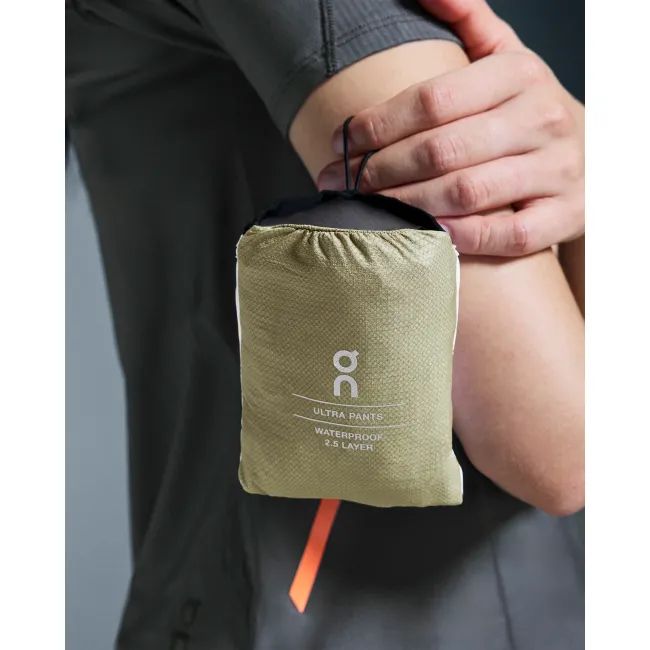 Pantaloni trail running On Ultra Pants W - verde Caper | impermeabili