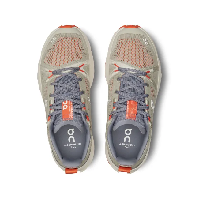 On - pantofi alergare trail - Cloudsurfer Trail W - Bej portocaliu Fossil | Ivory