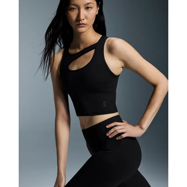 Bustieră sport On Studio Cut-Out Crop W - negru, design cut-out