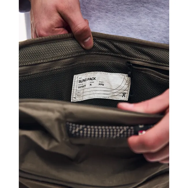 Rucsac On Sling Pack 9L - verde Olive | Black, ușor și stabil