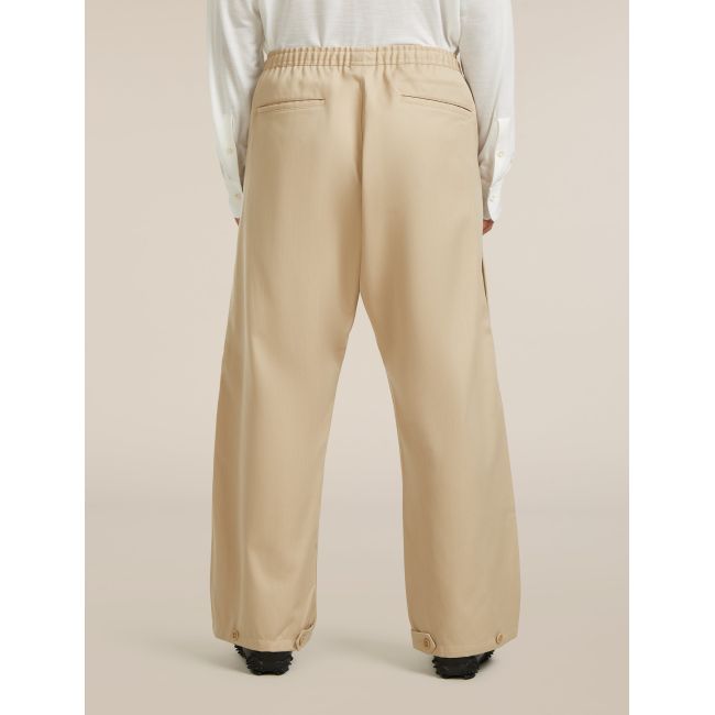 Pantaloni Icebreaker Twill Adjustable - bej Safari | Merino & bumbac