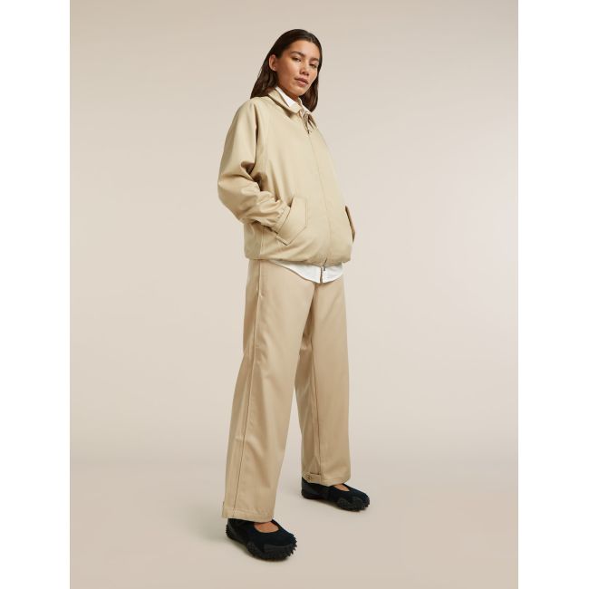 Pantaloni Icebreaker Twill Adjustable - bej Safari | Merino & bumbac