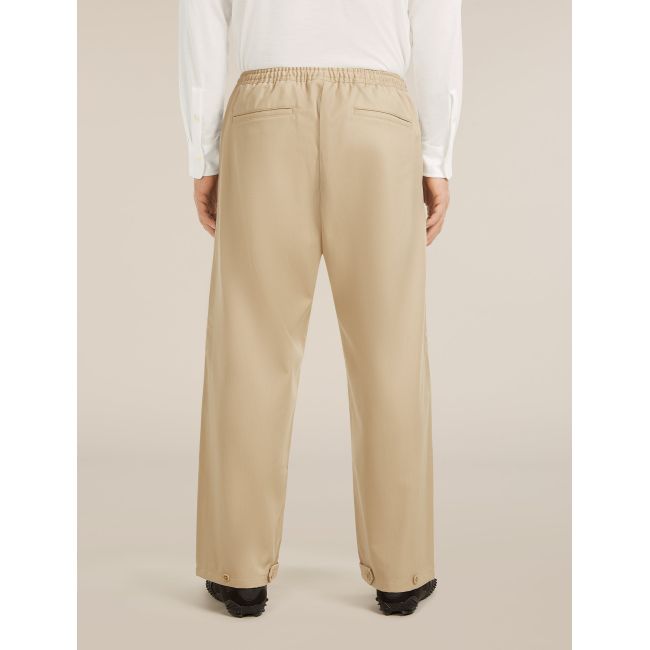 Pantaloni Icebreaker Twill Adjustable - bej Safari | Merino & bumbac