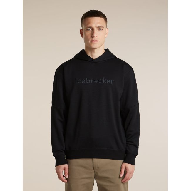 Hanorac Icebreaker 360 RealFleece Elemental - negru Black | Merino