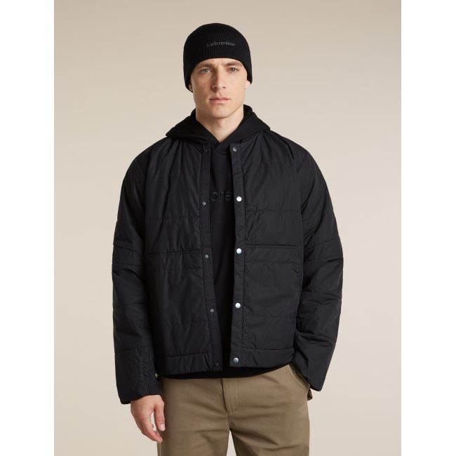 Hanorac Icebreaker 360 RealFleece Elemental - negru Black | Merino