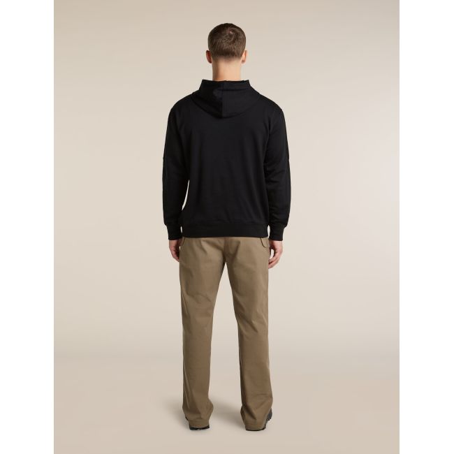 Hanorac Icebreaker 360 RealFleece Elemental - negru Black | Merino