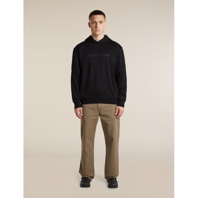 Hanorac Icebreaker 360 RealFleece Elemental - negru Black | Merino