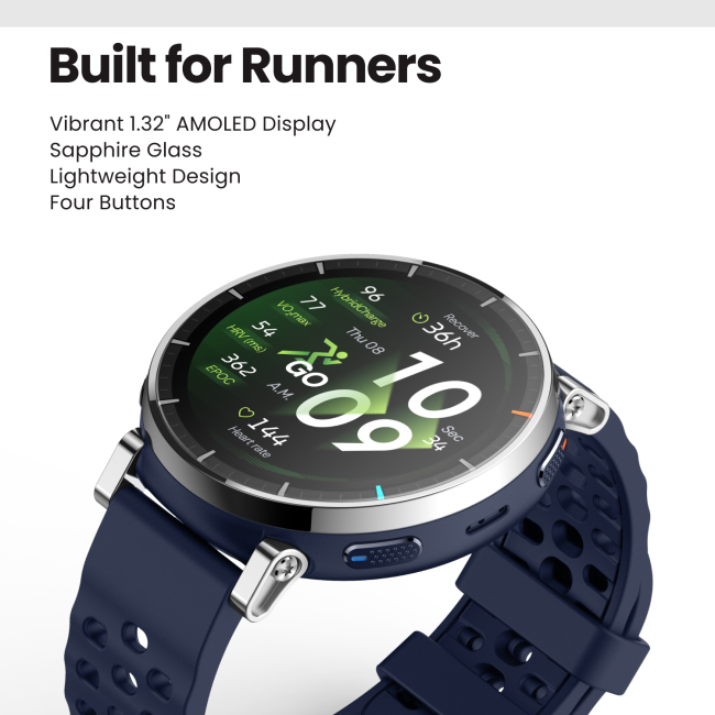 Ceas inteligent Amazfit Active 3 Premium - argintiu Apex | ghidare antrenament