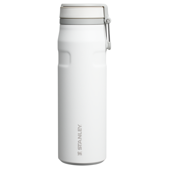 Termos tip bidon Stanley IceFlow Twist Flip - alb | rece 17h, mărime 0.7L