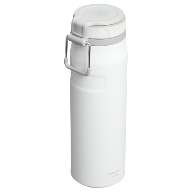 Termos tip bidon Stanley IceFlow Twist Flip - alb | rece 17h, mărime 0.7L