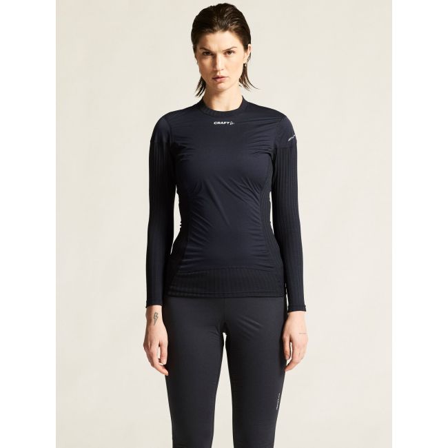 Bluză de corp Craft Active Extreme X Wind LS damă - negru Granite | anti-vânt