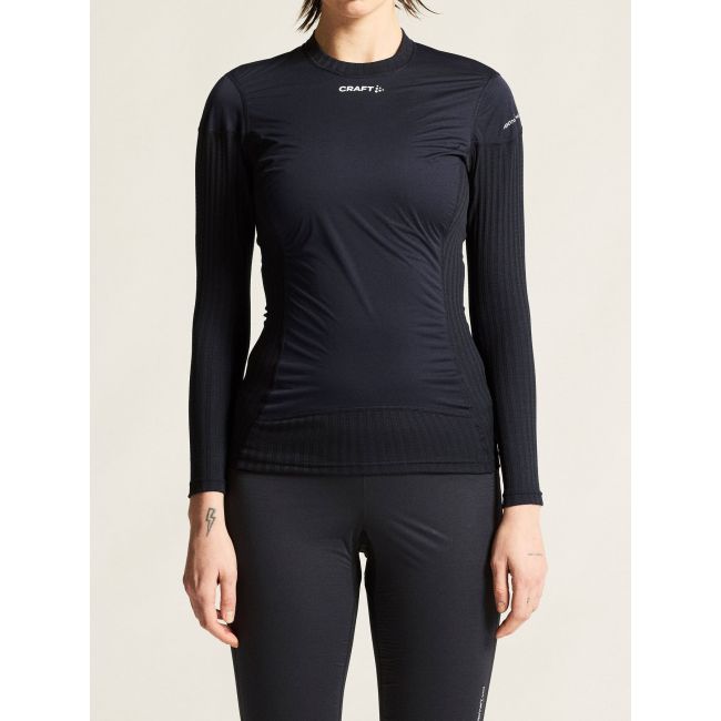 Bluză de corp Craft Active Extreme X Wind LS damă - negru Granite | anti-vânt
